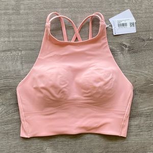 Lululemon Like a Cloud High-Neck Longline Bra B/C Cup - Dew Pink